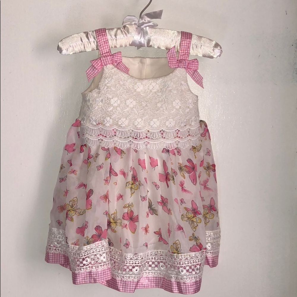 Nannette Baby Dress Butterfly pattern. Size 18M